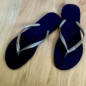 Havaianas Slim Flip Flops, Size 7/8
